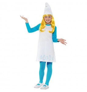 Disfarce de Smurfette para menina