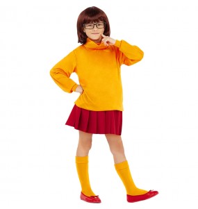 Disfarce de Velma de Scooby Doo para menina