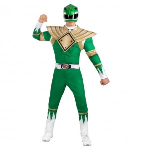 Disfarce de Power Ranger verde para homem