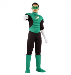 Disfarce de Super-herói Lanterna Verde para homem