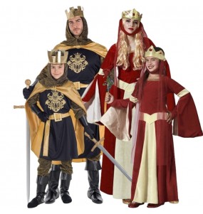 Disfarces de Reis medievais para grupos e famílias