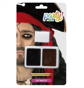 Kit para maquilhagem de piratas para completar sua fantasia com maquiagem de qualidade