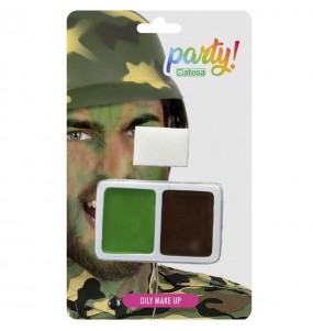 Kit para maquilhagem militar para completar sua fantasia com maquiagem de qualidade