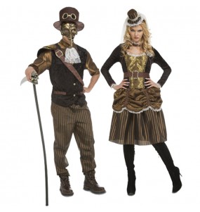 O casal Steampunk original e engraçado para se disfraçar com o seu parceiro