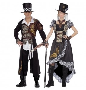 Fatos de casal Senhor e Senhora Steampunk