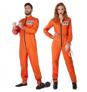 Fatos de casal Prisioneiros cor de laranja