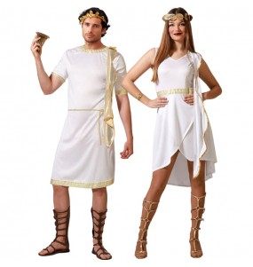Fatos de casal Romanos dourados