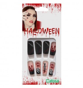 Unhas de Halloween do filme Scream para completar o seu disfarce assutador