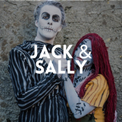 Descubra os disfarces de Jack e Sally em O Estranho Mundo de Jack